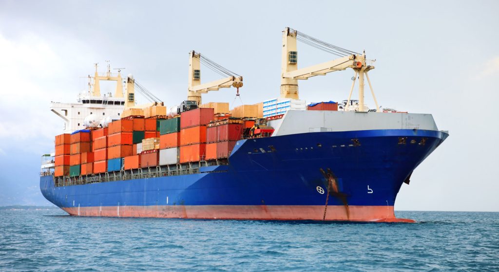 cargo container ship